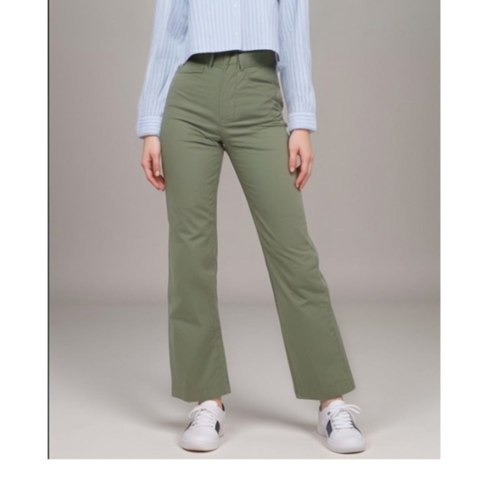 Public Rec Pants Women's Sz 24x30 Green Stretchy Smart Business‎ Casual
